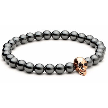 Gold Pink Skull Bracelet - Wrist Avenue