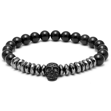 BLACK PEARL SKULL BRACELET - Wrist Avenue