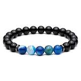 BLACK & BLUE STONE BRACELET - Wrist Avenue