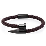 Black & Brown Nail Bangle - Wrist Avenue