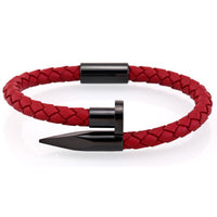 Black & Red Nail Bangle - Wrist Avenue