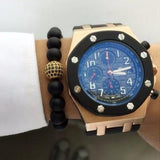 BLACK & GOLD ZIRCON BALL BRACELET - Wrist Avenue